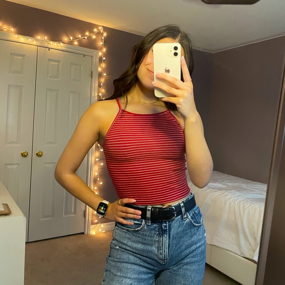 Red Crop Top